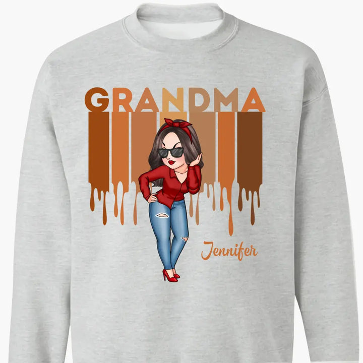 Personalized Custom T-shirt - Gift For Grandma, Mom - Love Grandma Life