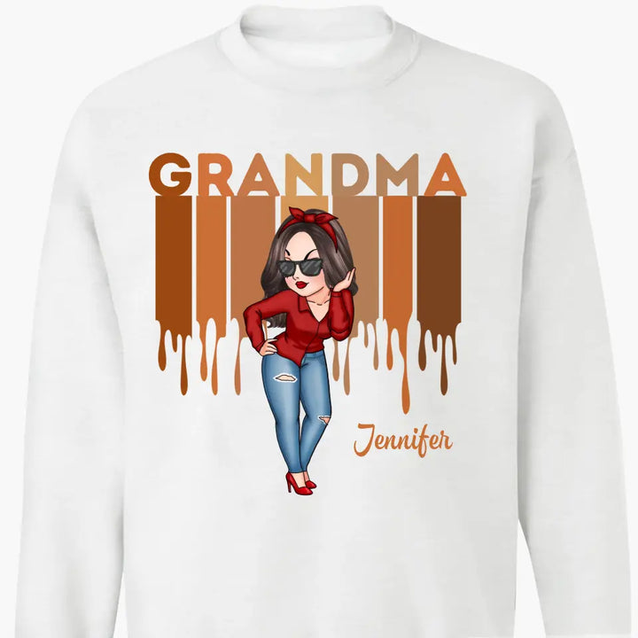 Personalized Custom T-shirt - Gift For Grandma, Mom - Love Grandma Life