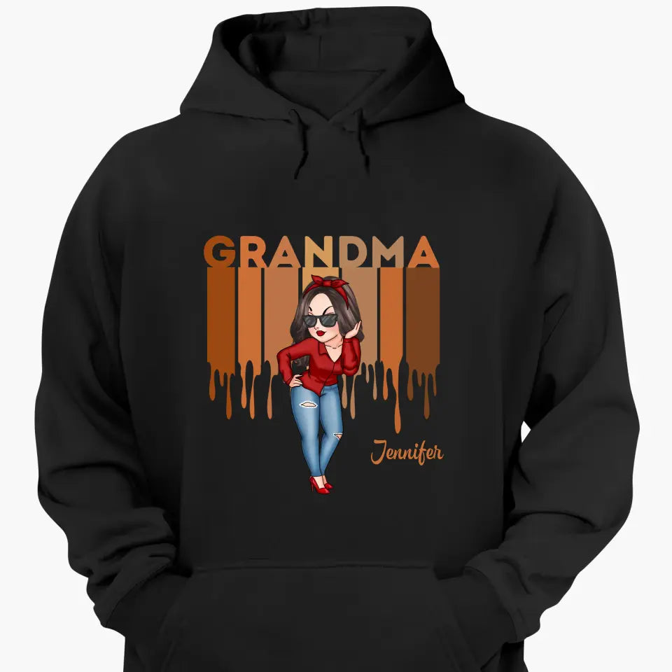 Personalized Custom T-shirt - Gift For Grandma, Mom - Love Grandma Life