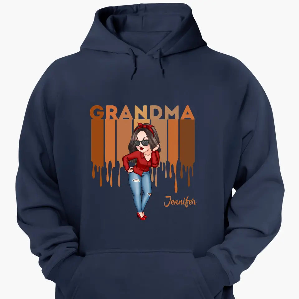 Personalized Custom T-shirt - Gift For Grandma, Mom - Love Grandma Life