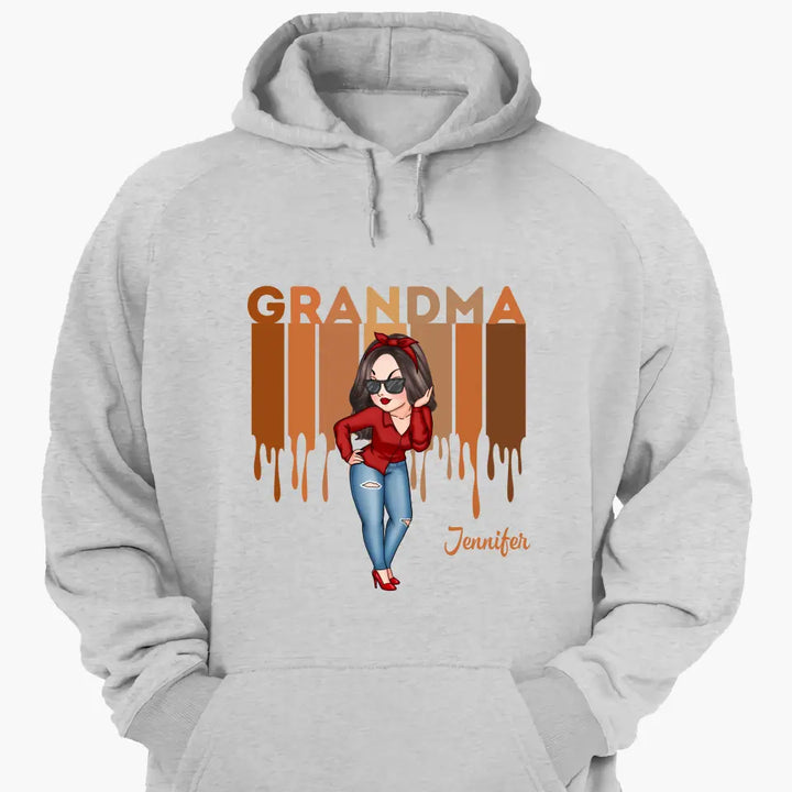 Personalized Custom T-shirt - Gift For Grandma, Mom - Love Grandma Life