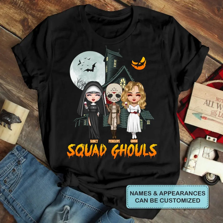 Squad Ghouls - Personalized Custom T-shirt - Halloween Gift For Friends, Besties