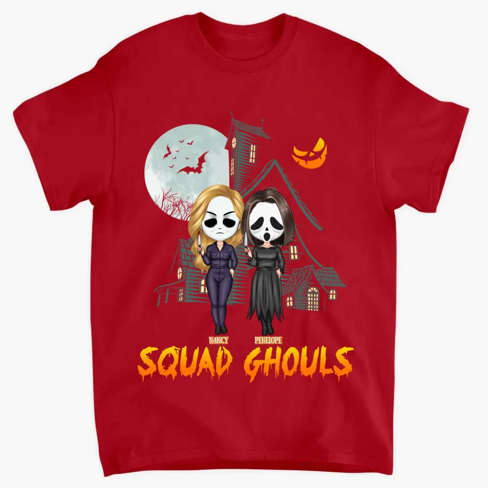 Squad Ghouls - Personalized Custom T-shirt - Halloween Gift For Friends, Besties