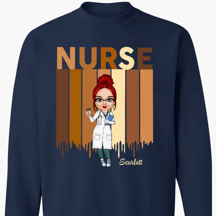 Proud Nurse - Personalized Custom T-shirt - Nurse's Day, Appreciation Gift For Nurse
