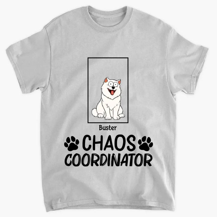 Chaos Coordinator - Personalized Custom T-shirt - Gift For Dog Lover, Dog Mom, Dog Dad, Dog Owner
