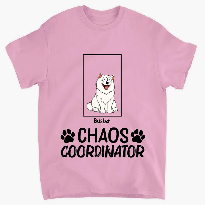 Chaos Coordinator - Personalized Custom T-shirt - Gift For Dog Lover, Dog Mom, Dog Dad, Dog Owner