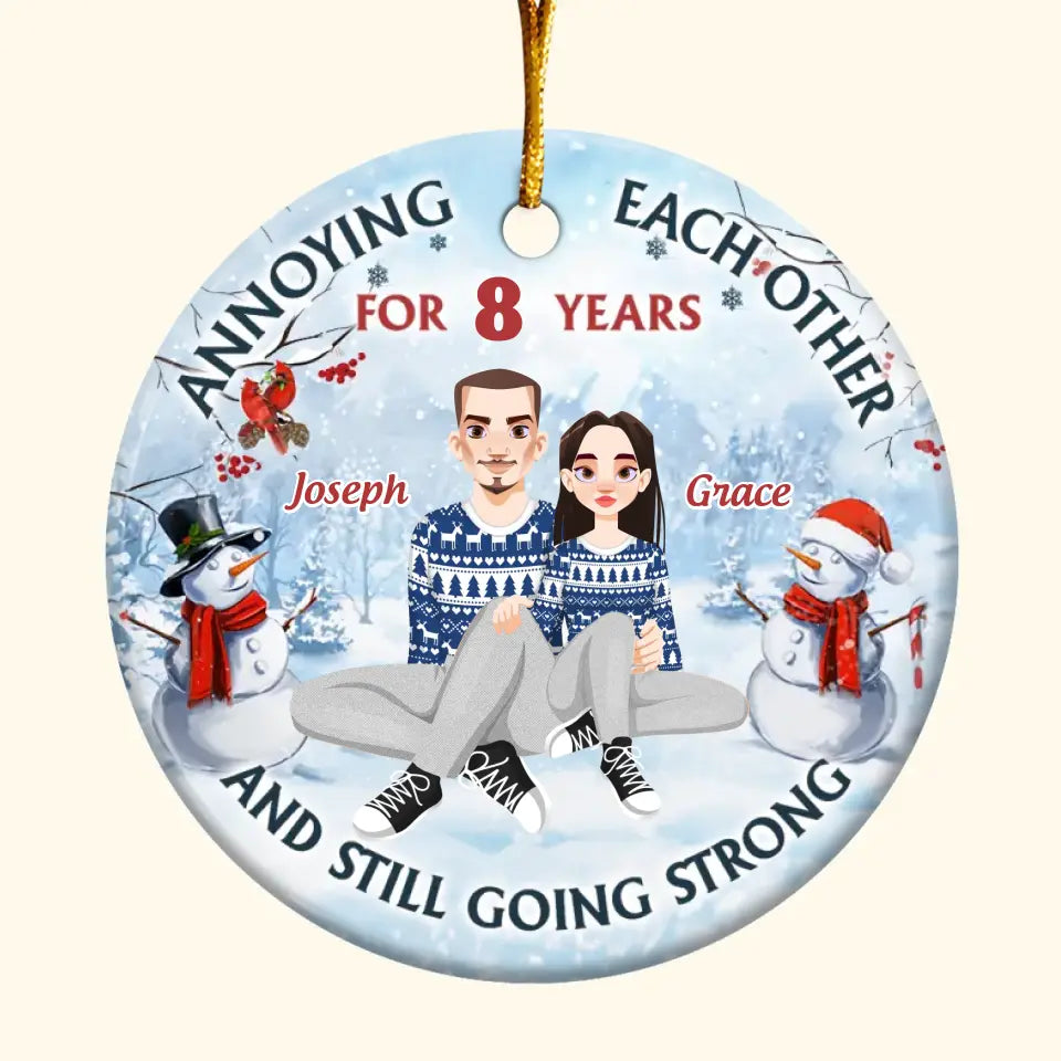 Still Going Strong - 
Personalized Custom Ceramic Ornament - Christmas Gift For Couple, Wife, Husband