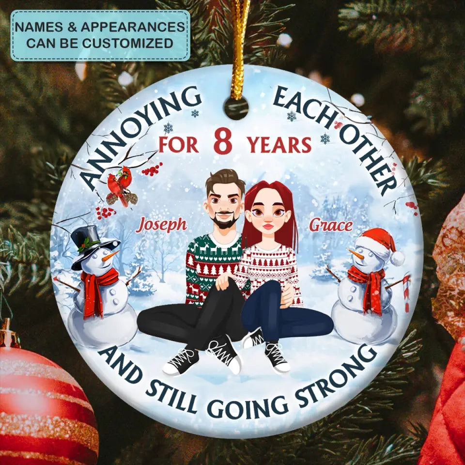 Still Going Strong - 
Personalized Custom Ceramic Ornament - Christmas Gift For Couple, Wife, Husband