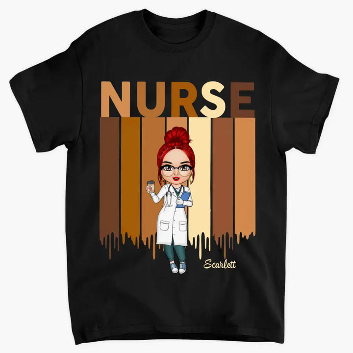 Proud Nurse - Personalized Custom T-shirt - Nurse's Day, Appreciation Gift For Nurse