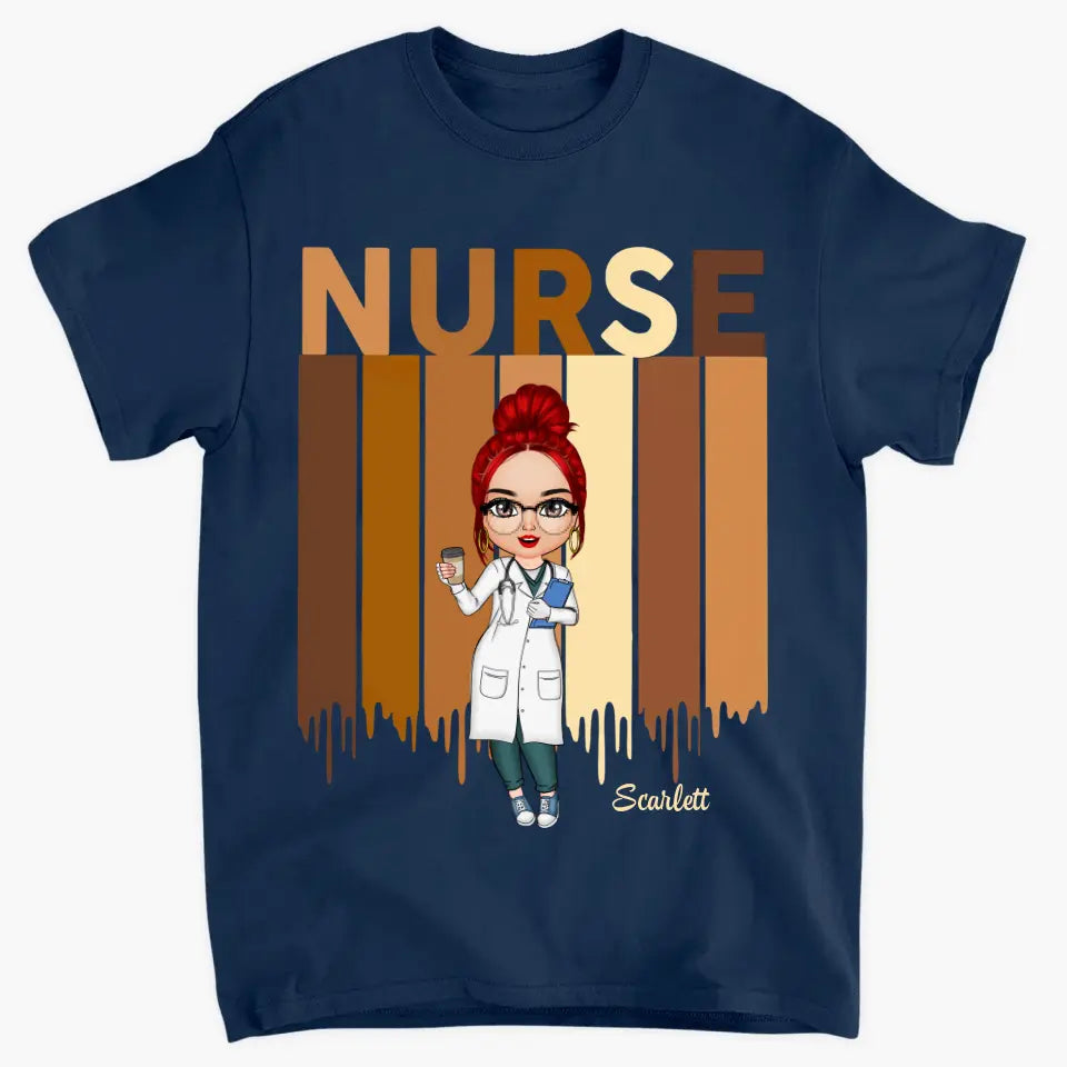 Proud Nurse - Personalized Custom T-shirt - Nurse's Day, Appreciation Gift For Nurse