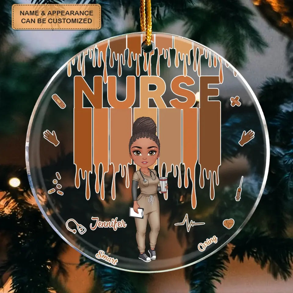 Love Nurse Life - Personalized Custom Mica Ornament - Nurse's Day, Appreciation Gift For Nurse