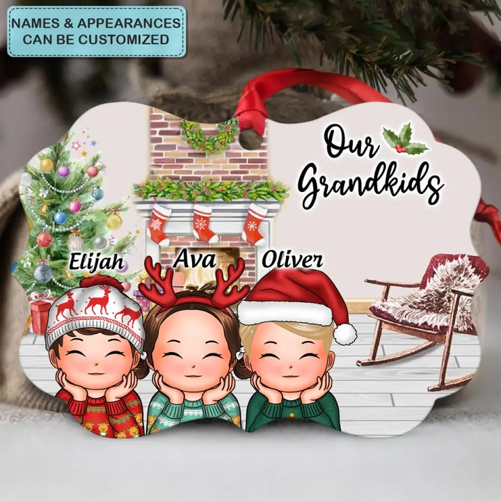 Our Grandkids - Personalized Custom Aluminium Ornament - Christmas Gift For Family Members