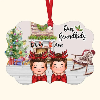 Our Grandkids - Personalized Custom Aluminium Ornament - Christmas Gift For Family Members