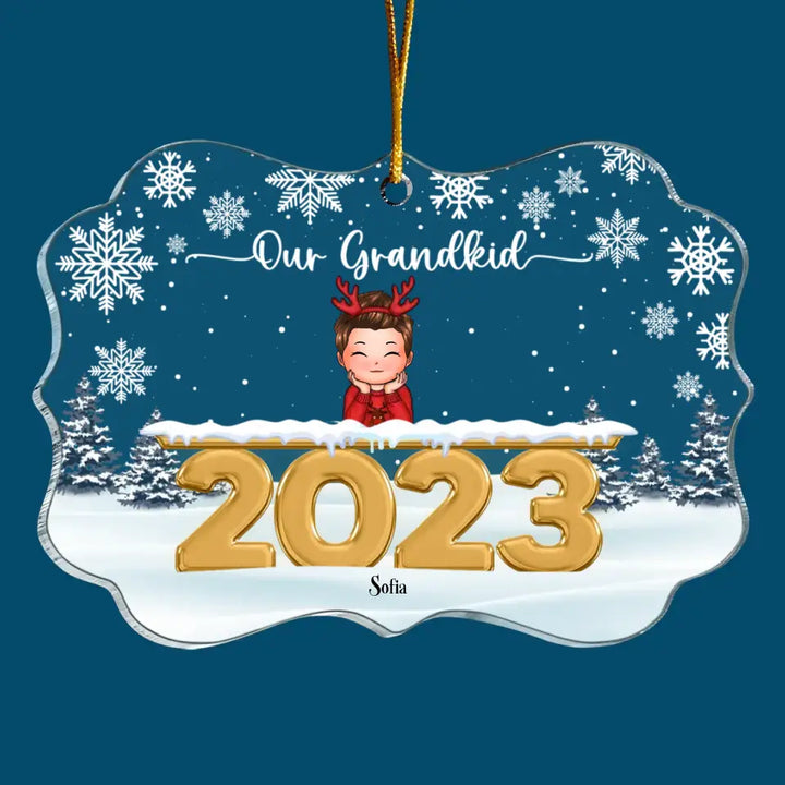 Our Grandkids - Personalized Custom Mica Ornament - Christmas Gift For Family Members