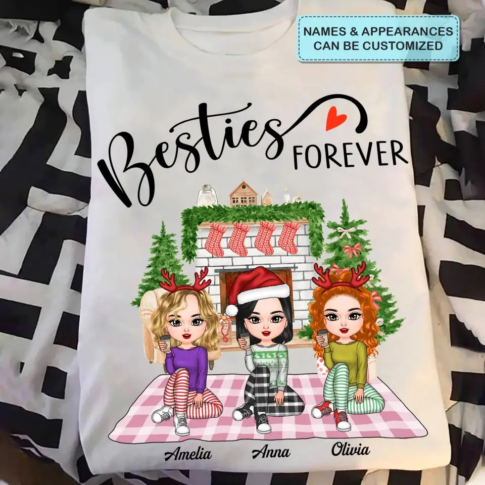 There's No Greater Gift Than Friendship - Personalized Custom T-shirt - Christmas Gift For Friends, Besties