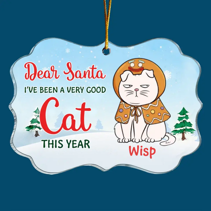Dear Santa We've Been Very Good Cats This Year - Personalized Custom Aluminium Ornament - Christmas Gift For Cat Mom, Cat Dad, Cat Lover, Cat Owner