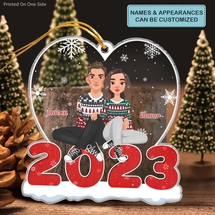 Christmas 2023 - Personalized Custom Mica Ornament - Christmas Gift For Couple, Wife, Husband