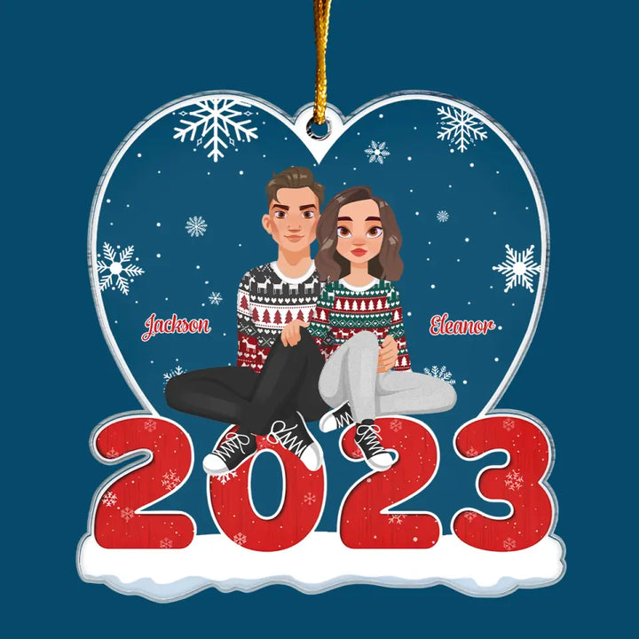 Christmas 2023 - Personalized Custom Mica Ornament - Christmas Gift For Couple, Wife, Husband