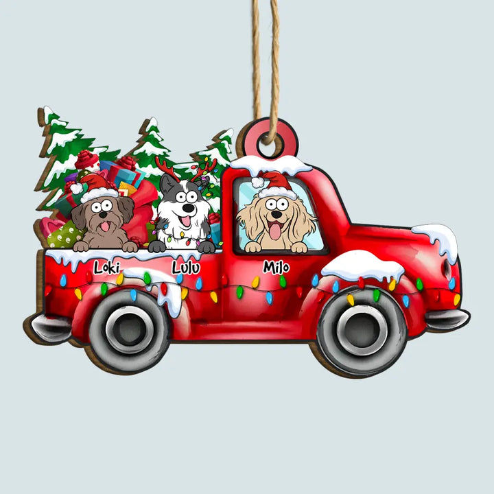 It's The Most Wonderful Time Of The Year - Personalized Custom Wood Ornament - Christmas Dog Funny - Gift For Dog Mom, Dog Dad, Cat Mom, Cat Dad