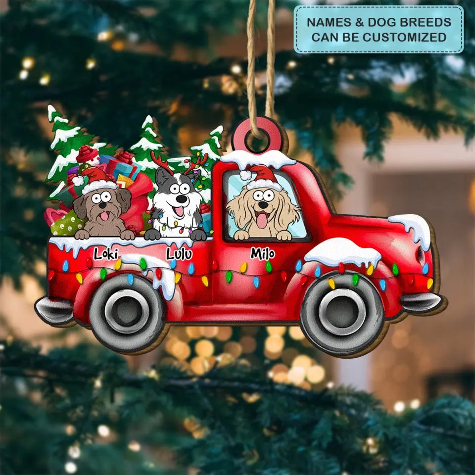 It's The Most Wonderful Time Of The Year - Personalized Custom Wood Ornament - Christmas Dog Funny - Gift For Dog Mom, Dog Dad, Cat Mom, Cat Dad