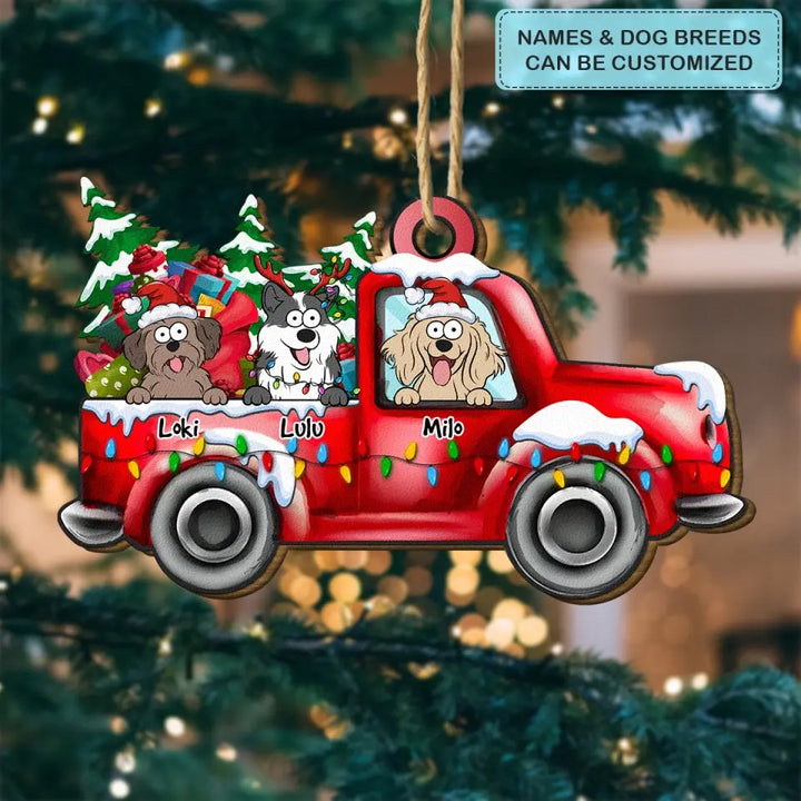 It's The Most Wonderful Time Of The Year - Personalized Custom Wood Ornament - Christmas Dog Funny - Gift For Dog Mom, Dog Dad, Cat Mom, Cat Dad