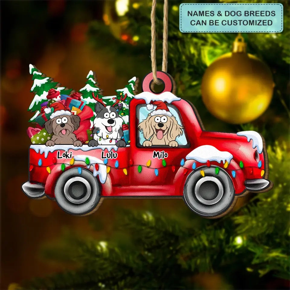 It's The Most Wonderful Time Of The Year - Personalized Custom Wood Ornament - Christmas Dog Funny - Gift For Dog Mom, Dog Dad, Cat Mom, Cat Dad