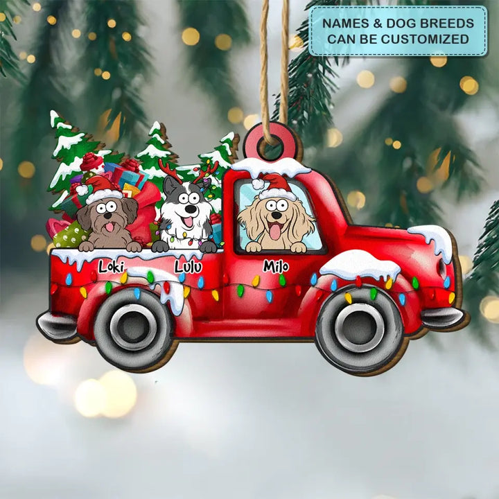 It's The Most Wonderful Time Of The Year - Personalized Custom Wood Ornament - Christmas Dog Funny - Gift For Dog Mom, Dog Dad, Cat Mom, Cat Dad