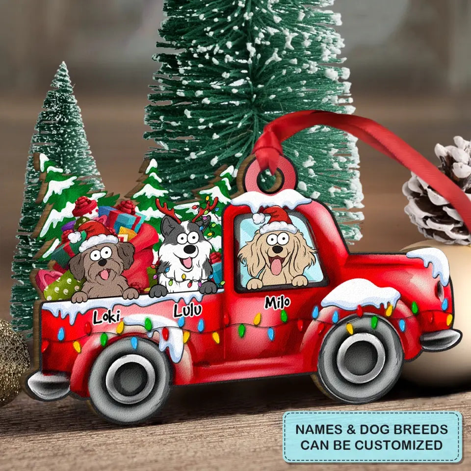 It's The Most Wonderful Time Of The Year - Personalized Custom Wood Ornament - Christmas Dog Funny - Gift For Dog Mom, Dog Dad, Cat Mom, Cat Dad