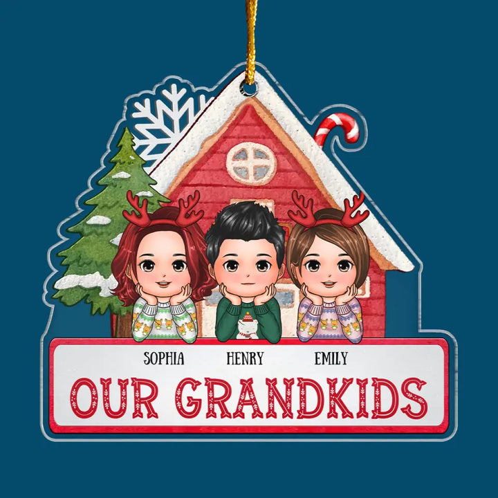 Our Grandkids - Personalized Custom Mica Ornament - Christmas Gift For Grandma, Mom