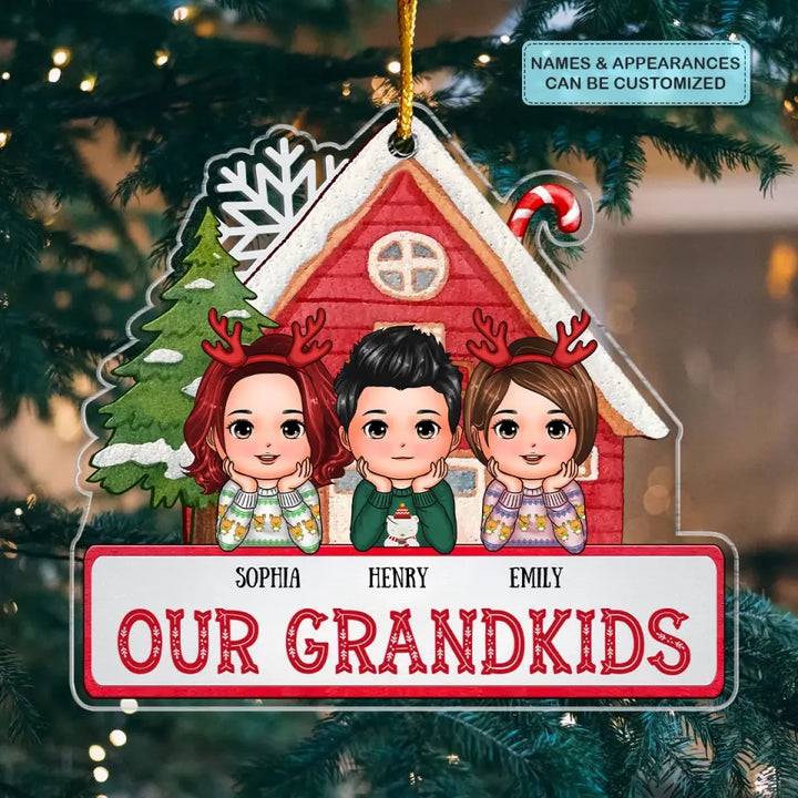 Our Grandkids - Personalized Custom Mica Ornament - Christmas Gift For Grandma, Mom