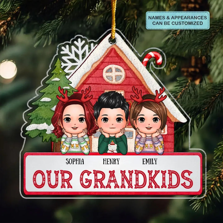 Our Grandkids - Personalized Custom Mica Ornament - Christmas Gift For Grandma, Mom