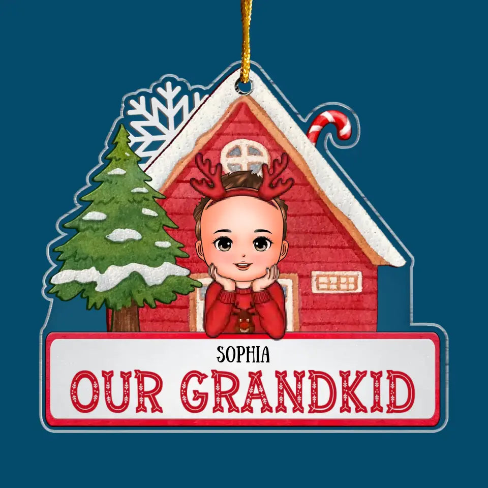 Our Grandkids - Personalized Custom Mica Ornament - Christmas Gift For Grandma, Mom