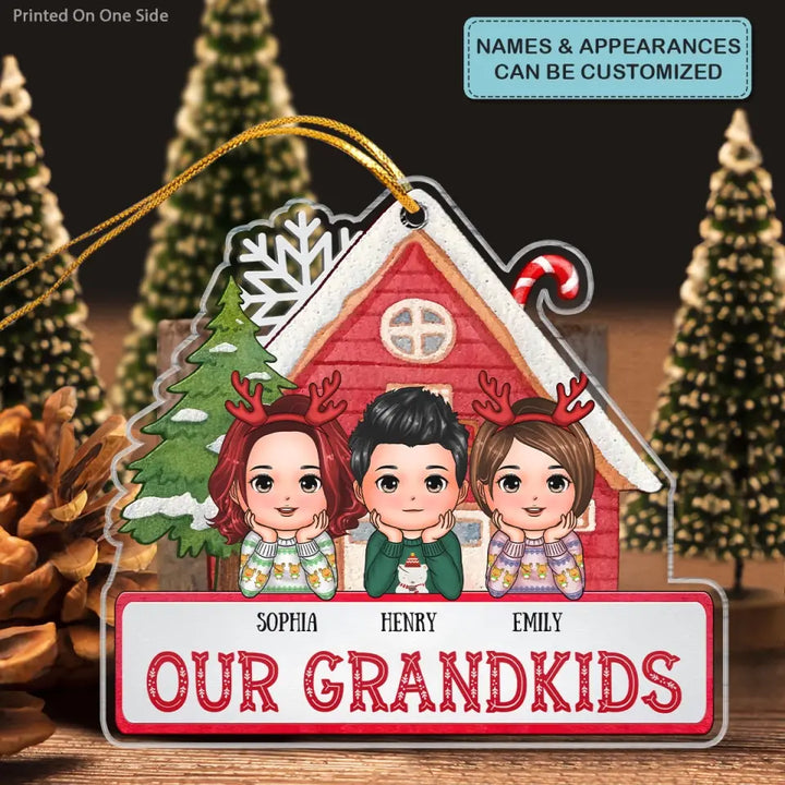 Our Grandkids - Personalized Custom Mica Ornament - Christmas Gift For Grandma, Mom