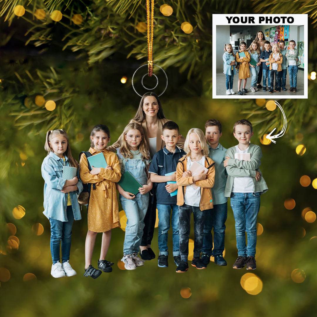Shaping Futures - Personalized Photo Mica Ornament - Christmas Gift For Teachers