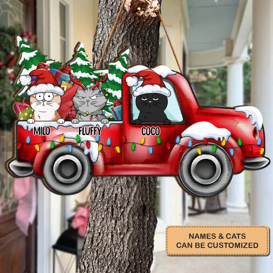 It's The Most Wonderful Time Of The Year - Personalized Custom Door Sign - Christmas Gift For Pet Mom, Pet Dad, Pet Lover, Pet Owner