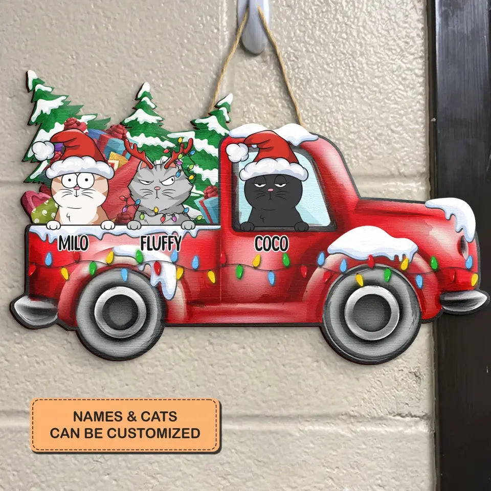 It's The Most Wonderful Time Of The Year - Personalized Custom Door Sign - Christmas Gift For Pet Mom, Pet Dad, Pet Lover, Pet Owner