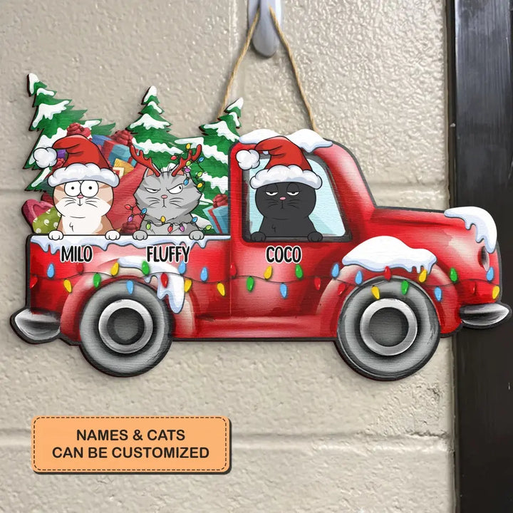 It's The Most Wonderful Time Of The Year - Personalized Custom Door Sign - Christmas Gift For Pet Mom, Pet Dad, Pet Lover, Pet Owner