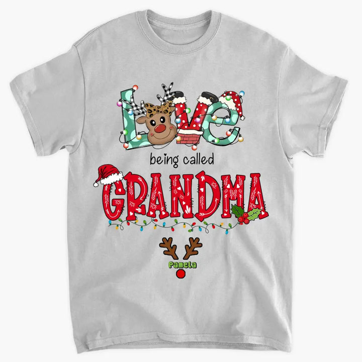 Christmas Reindeer Grandma - Personalized Custom T-shirt - Christmas Gift For Grandma, Mom, Family Members