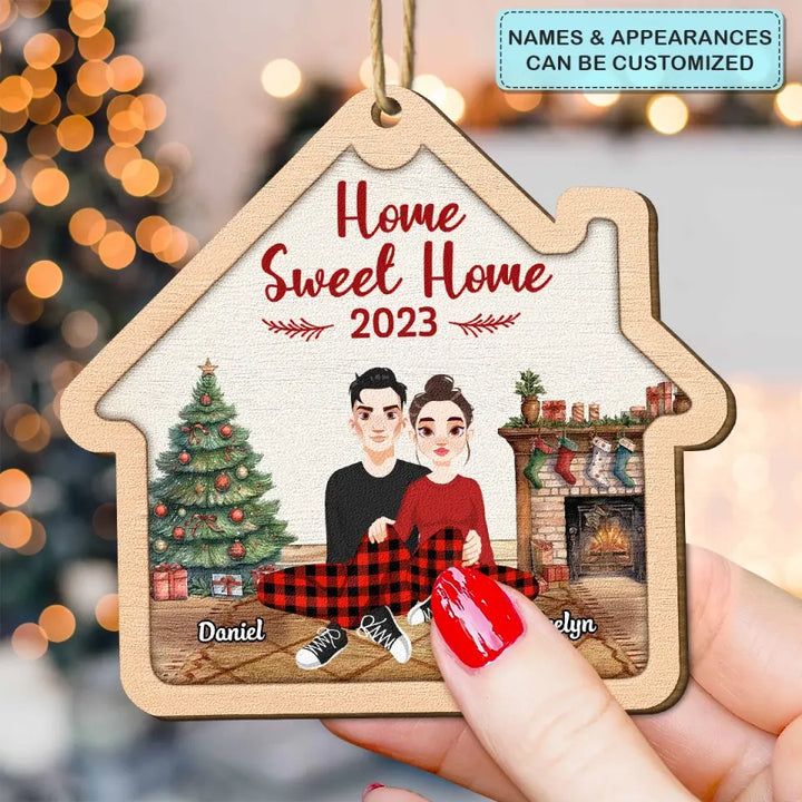 Our 1st Christmas - Personalized Custom Wood Ornament - Christmas Gift For Couple, Wife, Husband