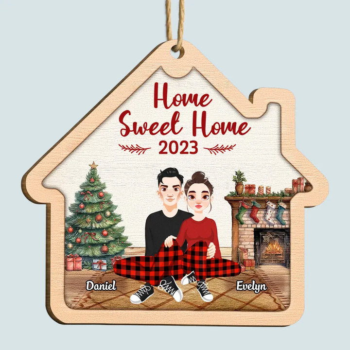 Our 1st Christmas - Personalized Custom Wood Ornament - Christmas Gift For Couple, Wife, Husband