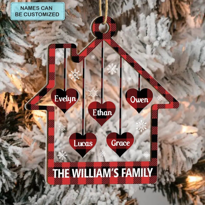 This Is Our Home - Personalized Custom Layer Mix Ornament - Christmas Gift For Family Members