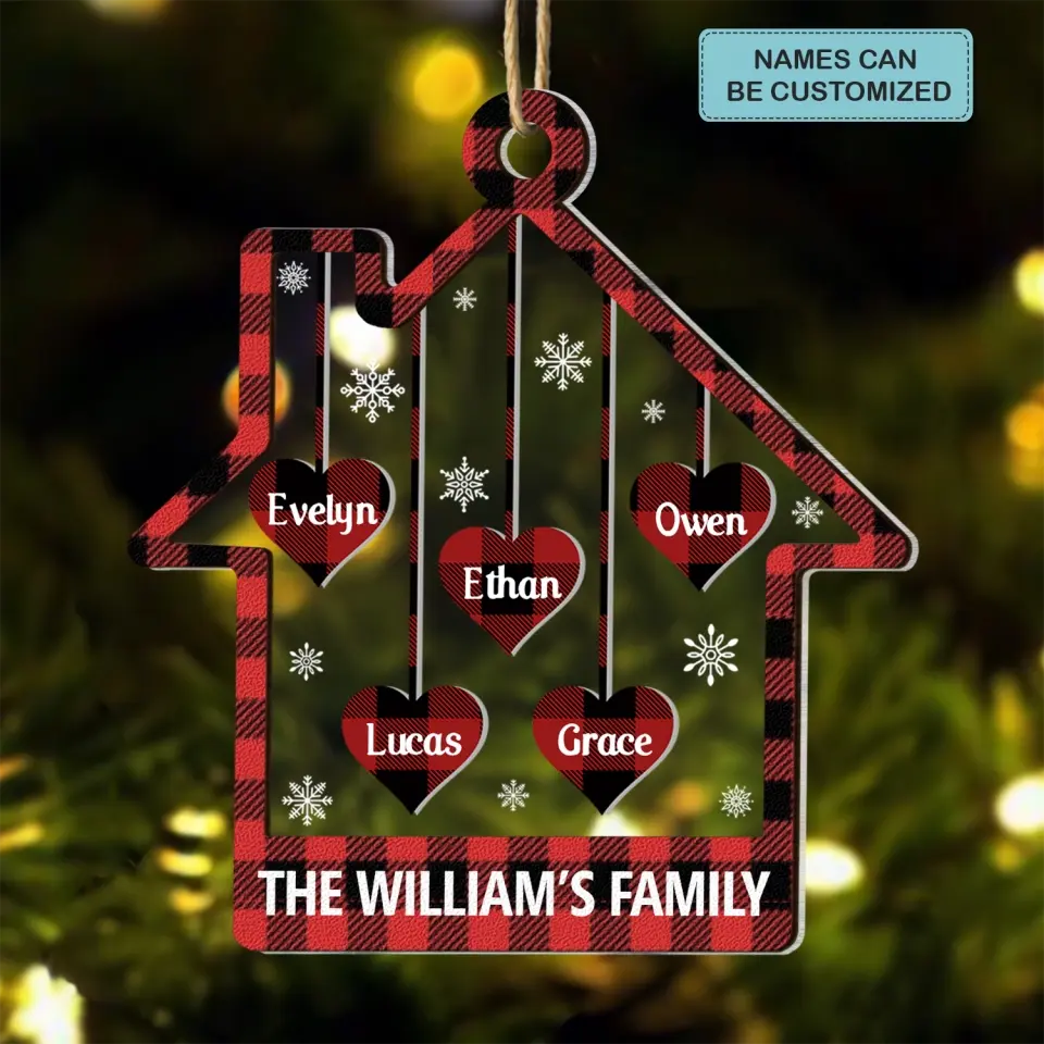 This Is Our Home - Personalized Custom Layer Mix Ornament - Christmas Gift For Family Members