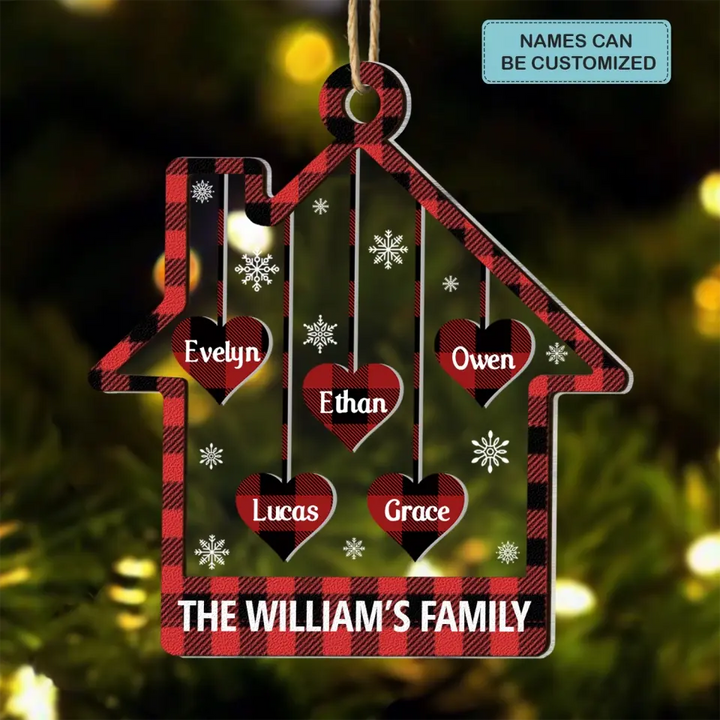 This Is Our Home - Personalized Custom Layer Mix Ornament - Christmas Gift For Family Members