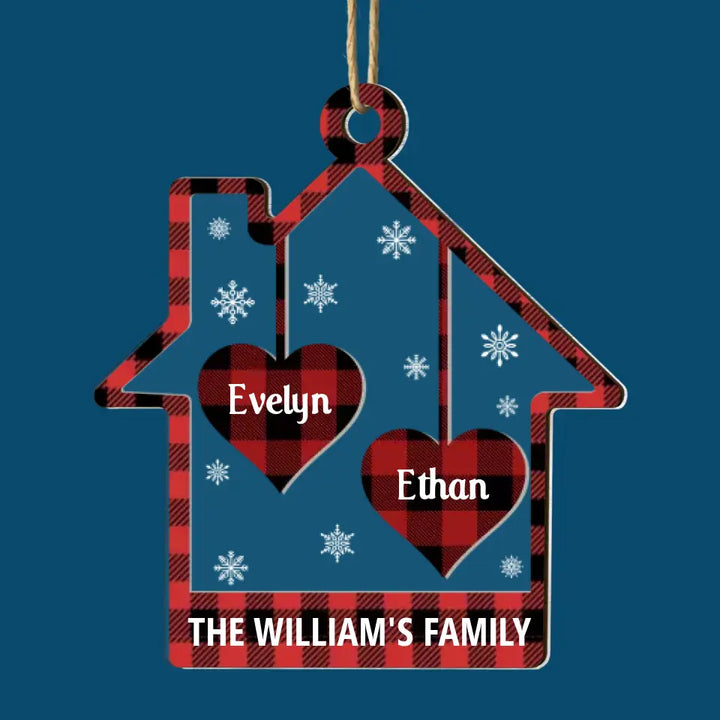 This Is Our Home - Personalized Custom Layer Mix Ornament - Christmas Gift For Family Members