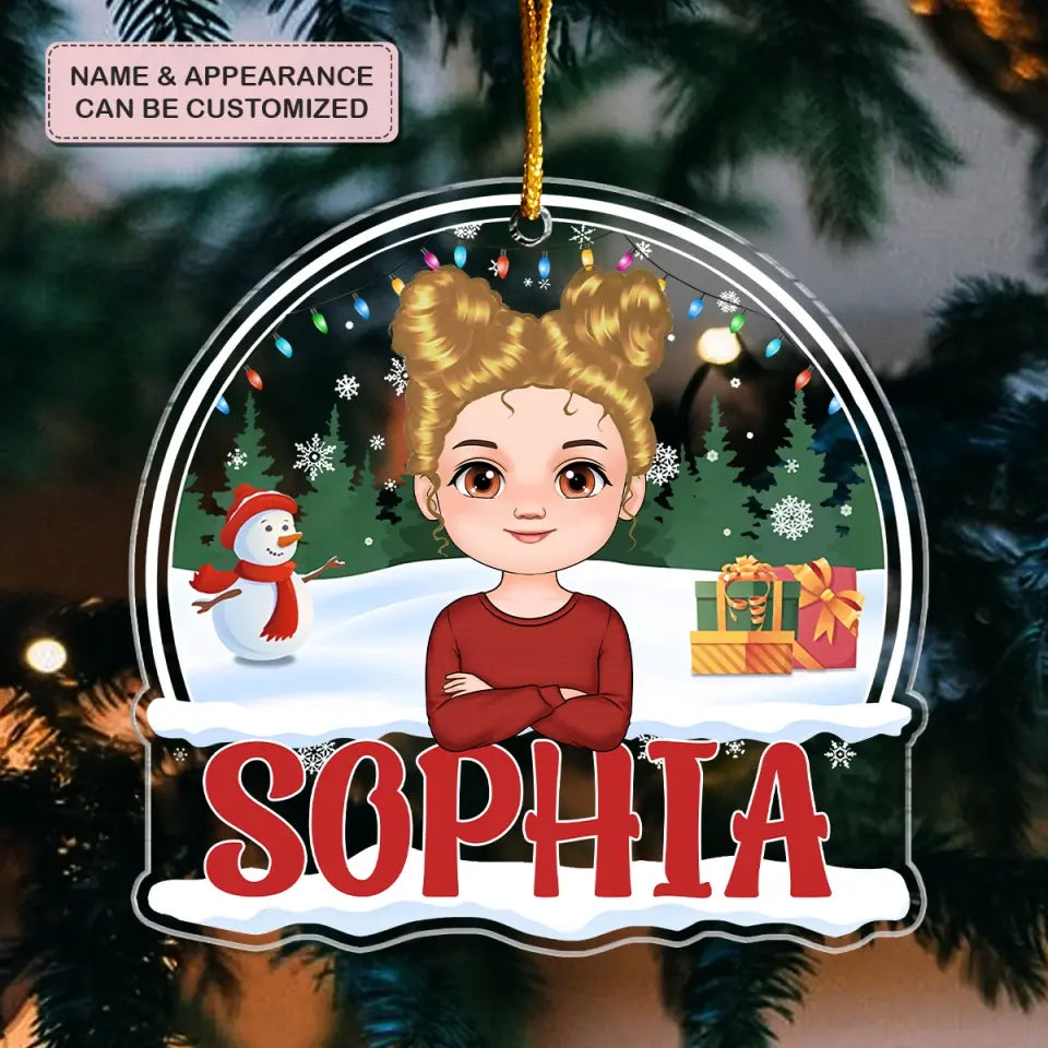 Kid Custom Name - Personalized Custom Mica Ornament - Christmas Gift For Kid, Family Members