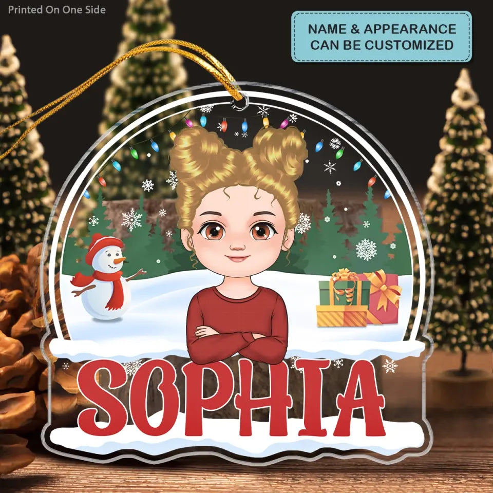 Kid Custom Name - Personalized Custom Mica Ornament - Christmas Gift For Kid, Family Members