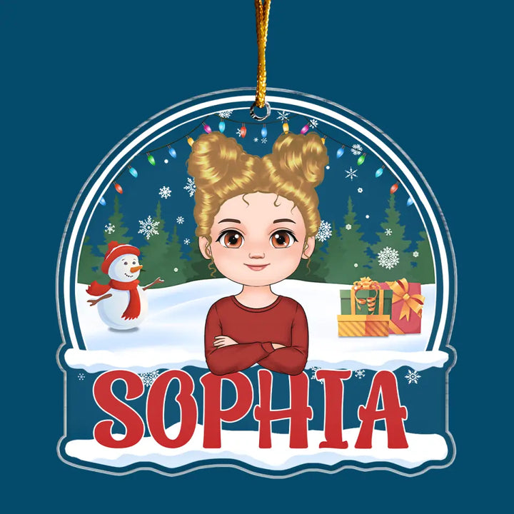 Kid Custom Name - Personalized Custom Mica Ornament - Christmas Gift For Kid, Family Members