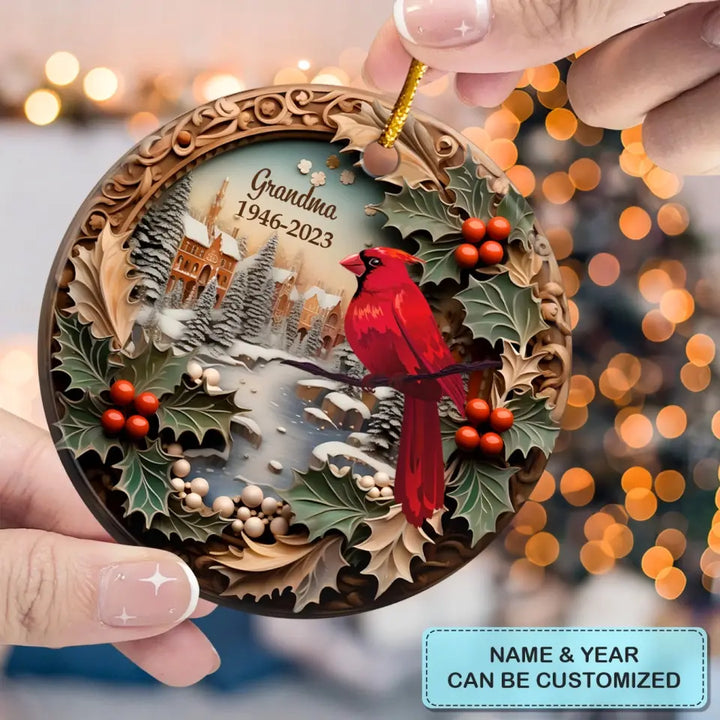 I Am Always With You - Personalized Custom Ceramic Ornament - Christmas, Memorial Gift For Family Members