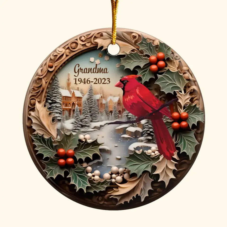 I Am Always With You - Personalized Custom Ceramic Ornament - Christmas, Memorial Gift For Family Members