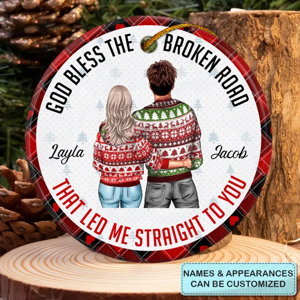 My Favorite - Personalized Custom Ceramic Ornament - Christmas Gift For Couple, Wife, Husband